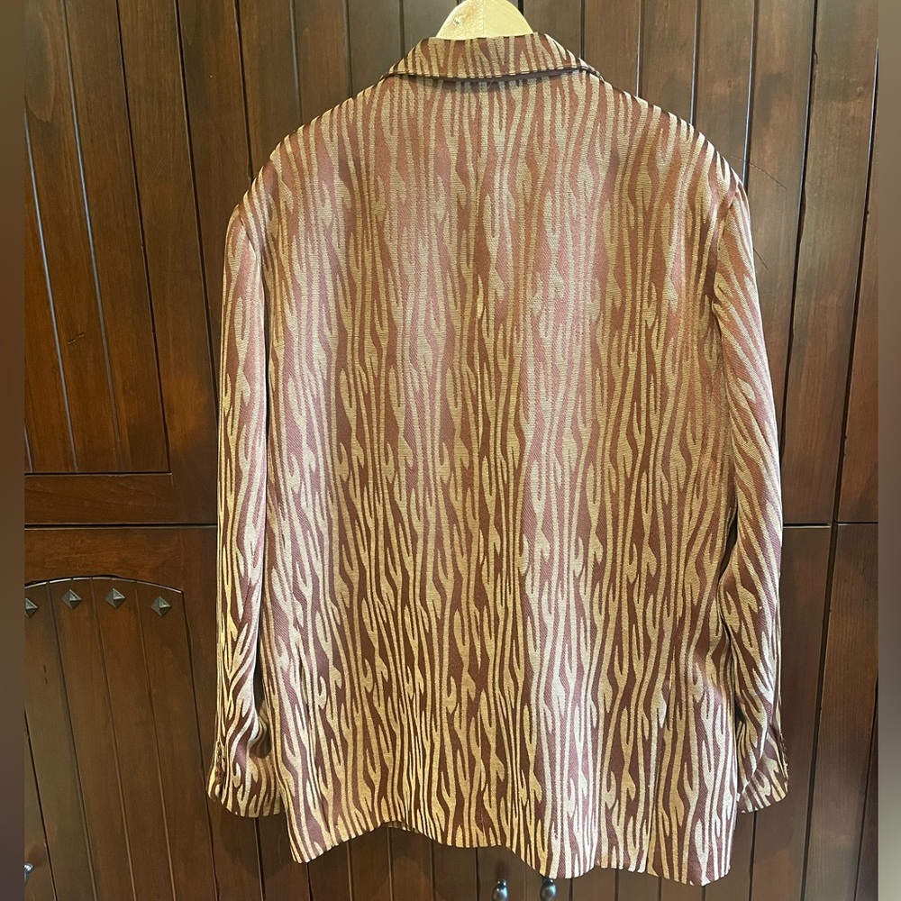 Pendleton Beige And Brown Patterned Blazer - image 6